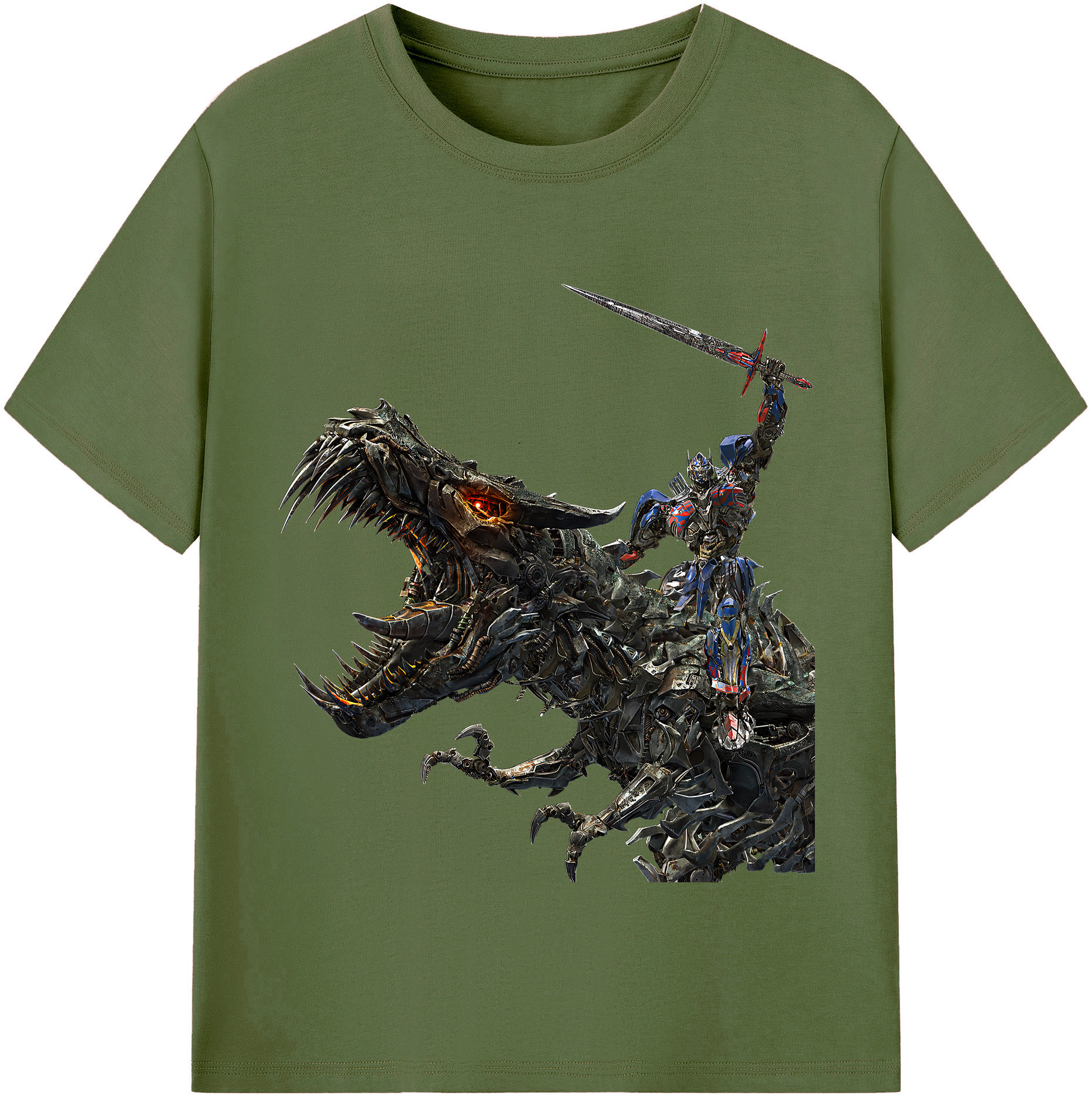 （画像用） Transformers トランスフォーマー 綿100％半袖Tシャツ（フロントプリント）